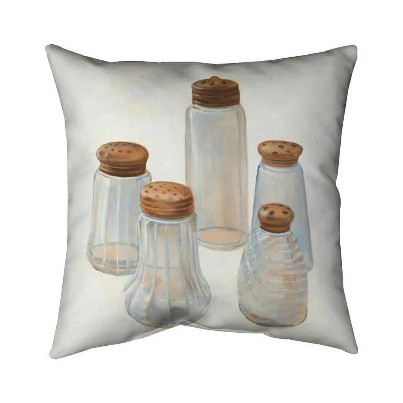 26 x 26 in. Vintage Salt & Pepper Shaker-Double Sided Print Indoor Pillow
