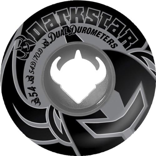 Skateboard wheel (54mm, Silver/Black)