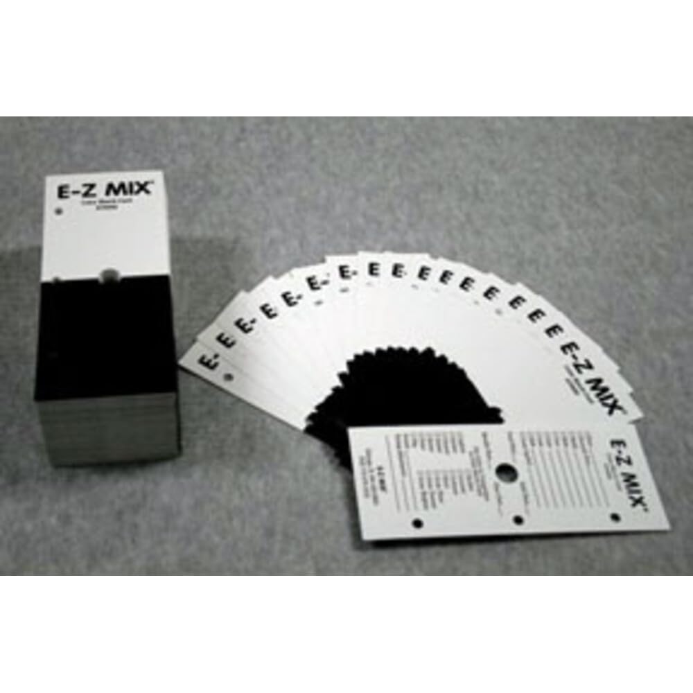 Amazon.com: E-Z MIX 79000 Color Match Card (250 Cards), 250 Pack