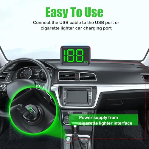 image for Yenblow GPS Digital Speedometer for Car MPH, Universal HUD Speed Meter