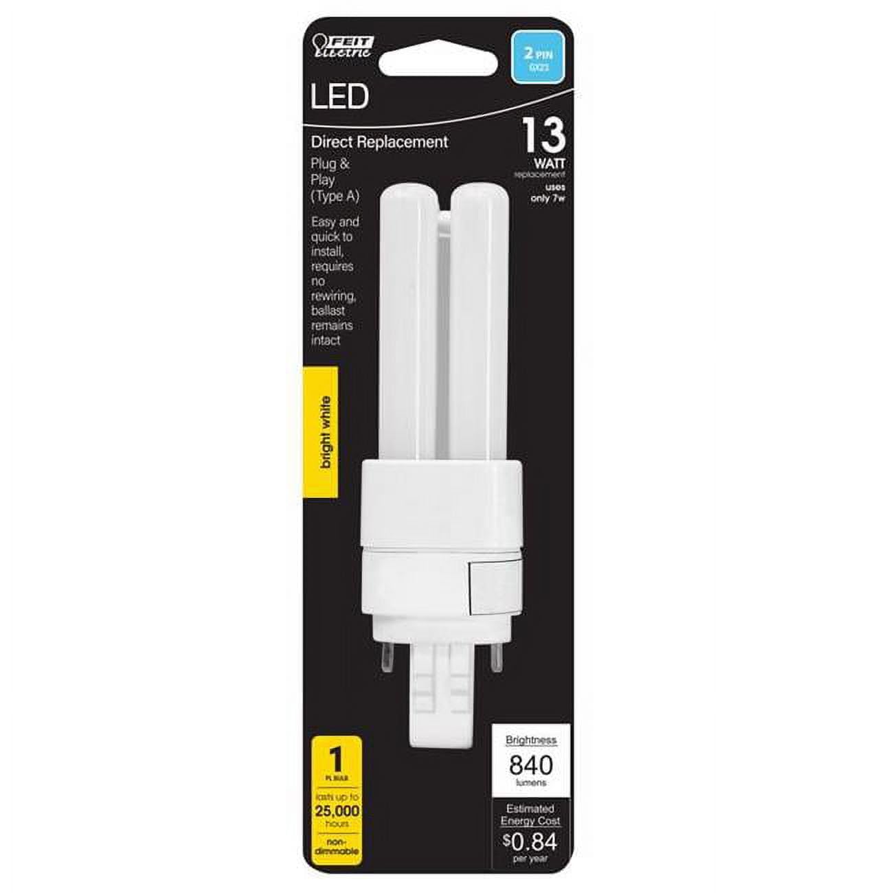 Feit Electric PL GX23-2 13W LED Bulb Equivalent to 1 Unit