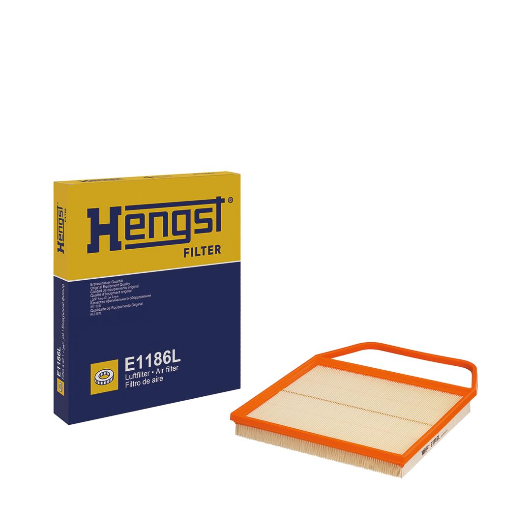 HENGST Luftfilter Type E1186L – Luftfilter-Einsatz für PKW
