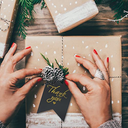 JijAcraft Thank You Etichette in Carta Kraft 7,5 x...