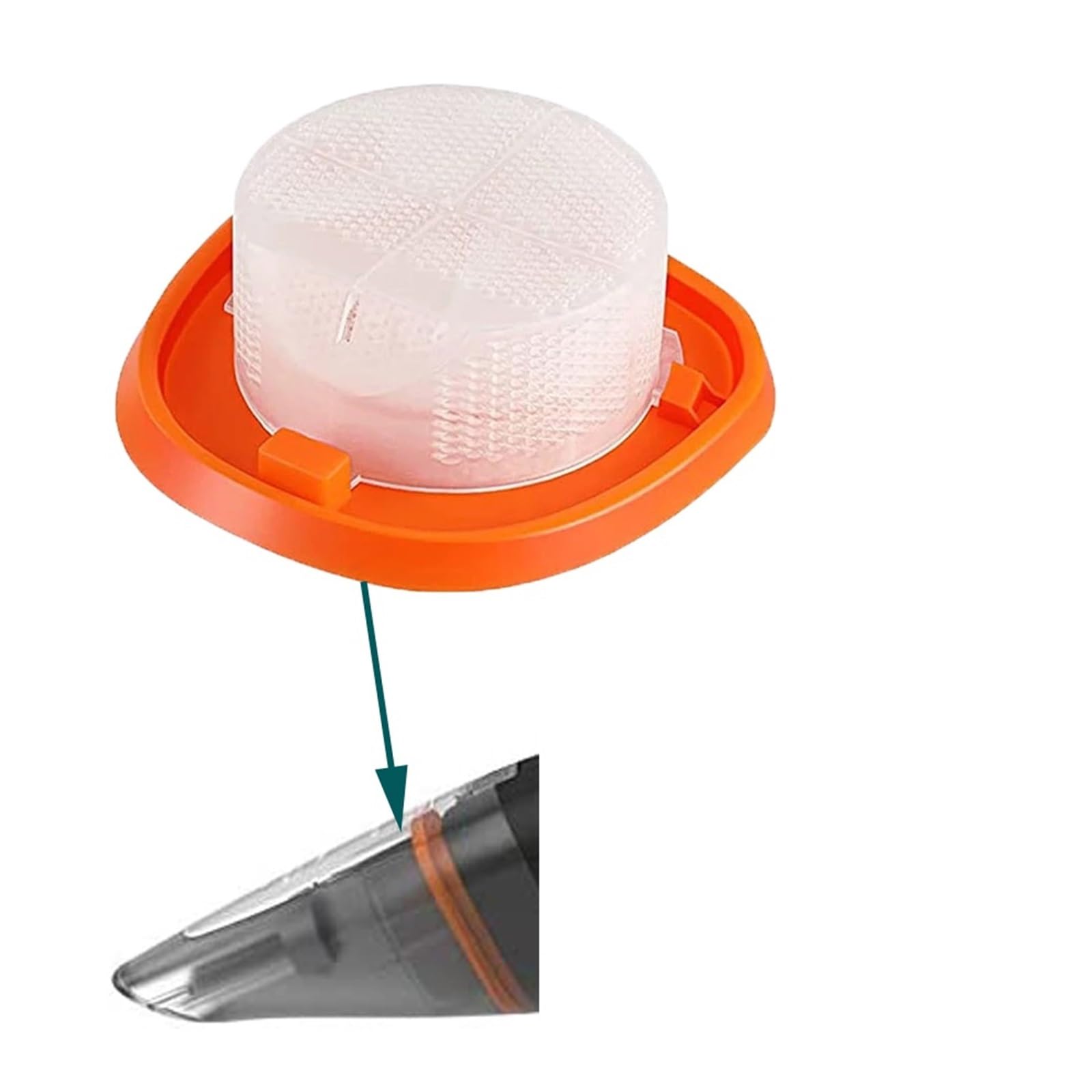 Staubsaugerfilter Waschbar, Kompatibel for BlackDecker, Kompatibel for Dustbuster, NVC115JL NVC115W-QW NVC115JL-GB, Ersatzteile(6pcs)