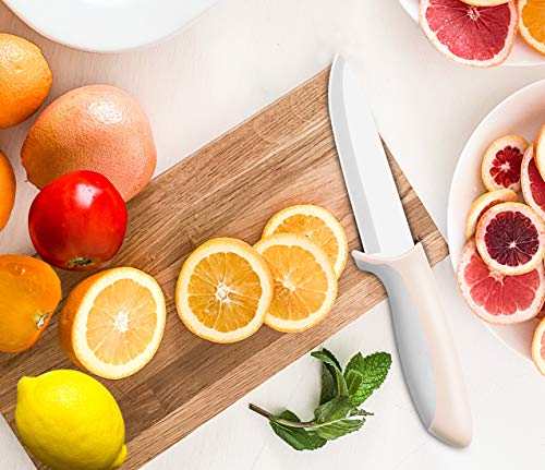 Premium Ceramic Knife 4 Inches, Kitchen Utility Knife - Ultra Sharp Fruit Knife For Vegetable Food With Hippo Shaped Cover, Small Portable Paring Knives Food Knife With Sheath, Pink, By Jonbyi #TOP7