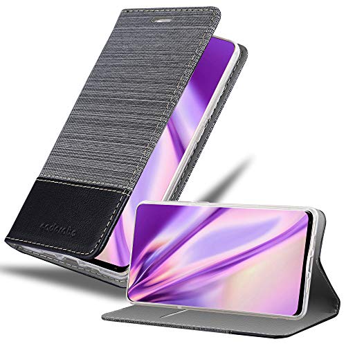 Cadorabo Custodia Libro per Xiaomi Mi MIX 2 in GRIGIO NERO - con Vani di Carte, Funzione Stand e Chiusura Magnetica - Portafoglio Cover Case Wallet Book Etui Protezione