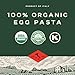 Bionaturae Organic Traditional Egg Tagliatelle Pasta - Durum Wheat Semolina, Kosher, 7g Protein per Serving, Non-GMO, USDA Certified Organic, Crafted in Italy - 8.8 Oz