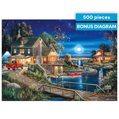 Rompecabezas Buffalo Games - Autumn Memories, 500 piezas para adultos | Hecho en EE.UU., tablero reciclado, incluye póster, tamaño final 21,25 x 15 pulgadas, arte enmarcable y apto para regalo miniatura 6