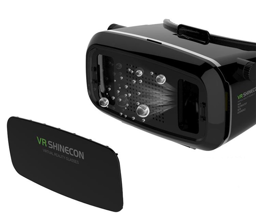 Gafas de realidad virtual Vr Shinecon de nueva generación para teléfonos inteligentes de 4 a 6 pulgadas para películas y juegos 3D, caja virtual