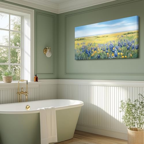 crmotu Nature Wall Art, Canvas Wall Art Landscape, Oversized Artwork for Walls, Cottagecore Scenic Art Prints, Rustic Aesthetic Paintings Wall Decor Living Room Bedroom Dining Room Entryway 30x60inch