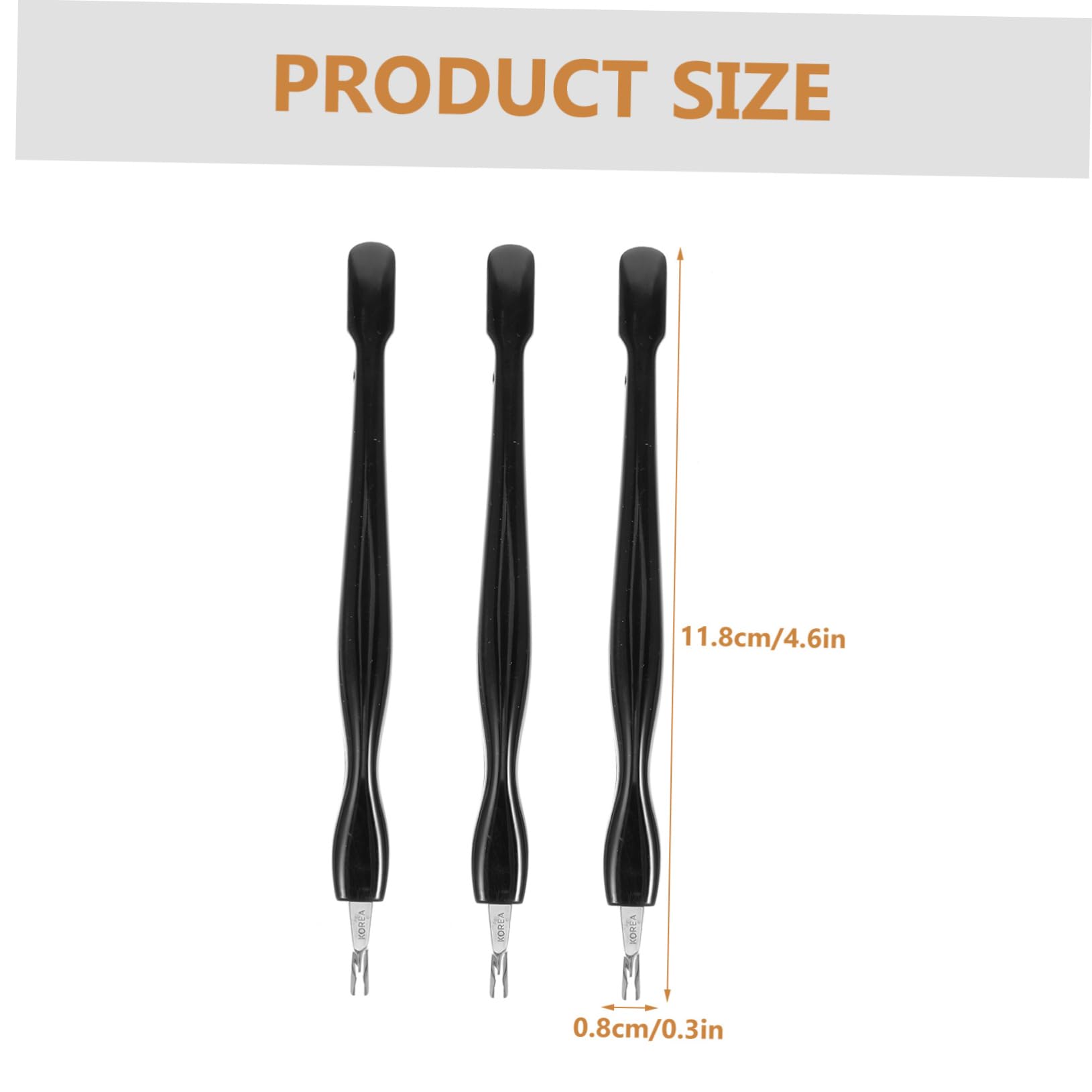 Gogogmee Ergonomic Nail Cuticle Pusher Tool Stainless Steel Fork Shovel 10pcs Set Cuticle Trimmer for Nail Care