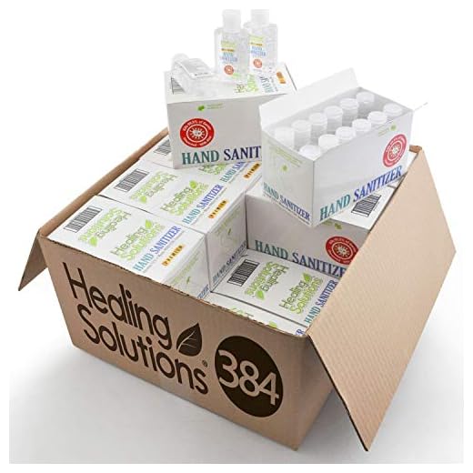 Hand Sanitizer Gel (Bulk 384 Pack - Mini 2 oz Bottle) - 75% Alcohol - Kills 99.99% of Germs - Small 2oz Wholesale Travel Size Individual Personal Pocket 2 Ounce Bottles