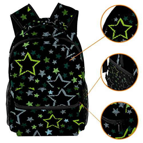 Sac à dos de voyage pour filles et garçons noir style campus - 3