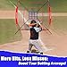 OwinMax 7x7 ft Baseball Softball Practice Net with The Detachable Bow Frame for Batting, Hitting, Pitching, Portable Baseball Practice Net with Carry Bag, Great for All Levels