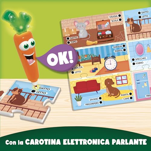 Lisciani - Carotina Der sehr nützliche sprechende Stift Interaktives Alphabet