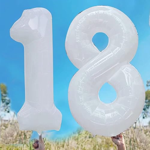 Miniatura 544 de GOER Globos con el número 40 para decoraciones de fiesta de cumpleaños número 40, globos de helio de aluminio jumbo de 42 pulgadas para 40
