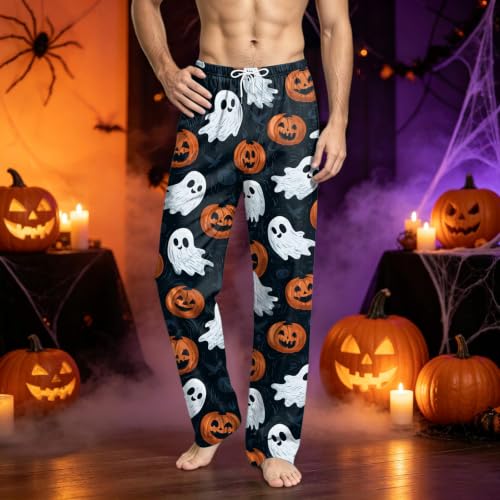Mens Halloween Pajama Pants Holiday Adult Pjs - image 3