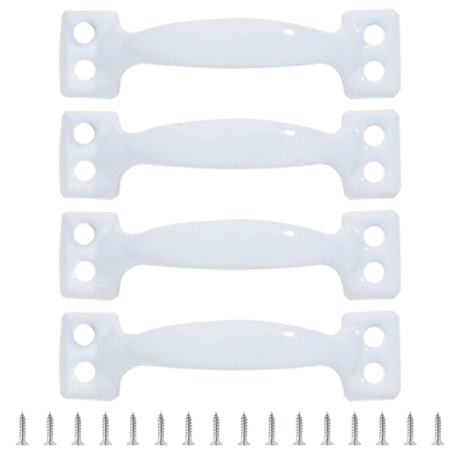 MICFENY 4pcs Barn Door Pulls Metal Handles for Cabinets and Wood Iron Furniture Knob Practical Home Hardware
