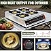 BESTFIRE 4 Burner Propane Gas Stove 40,000 BTU Stainless Steel Cooktop with Enamel Pan Support, Electronic Ignition, Regulator & Hose Included, Portable Gas Stove for Camping, Outdoor Cooking, BBQ