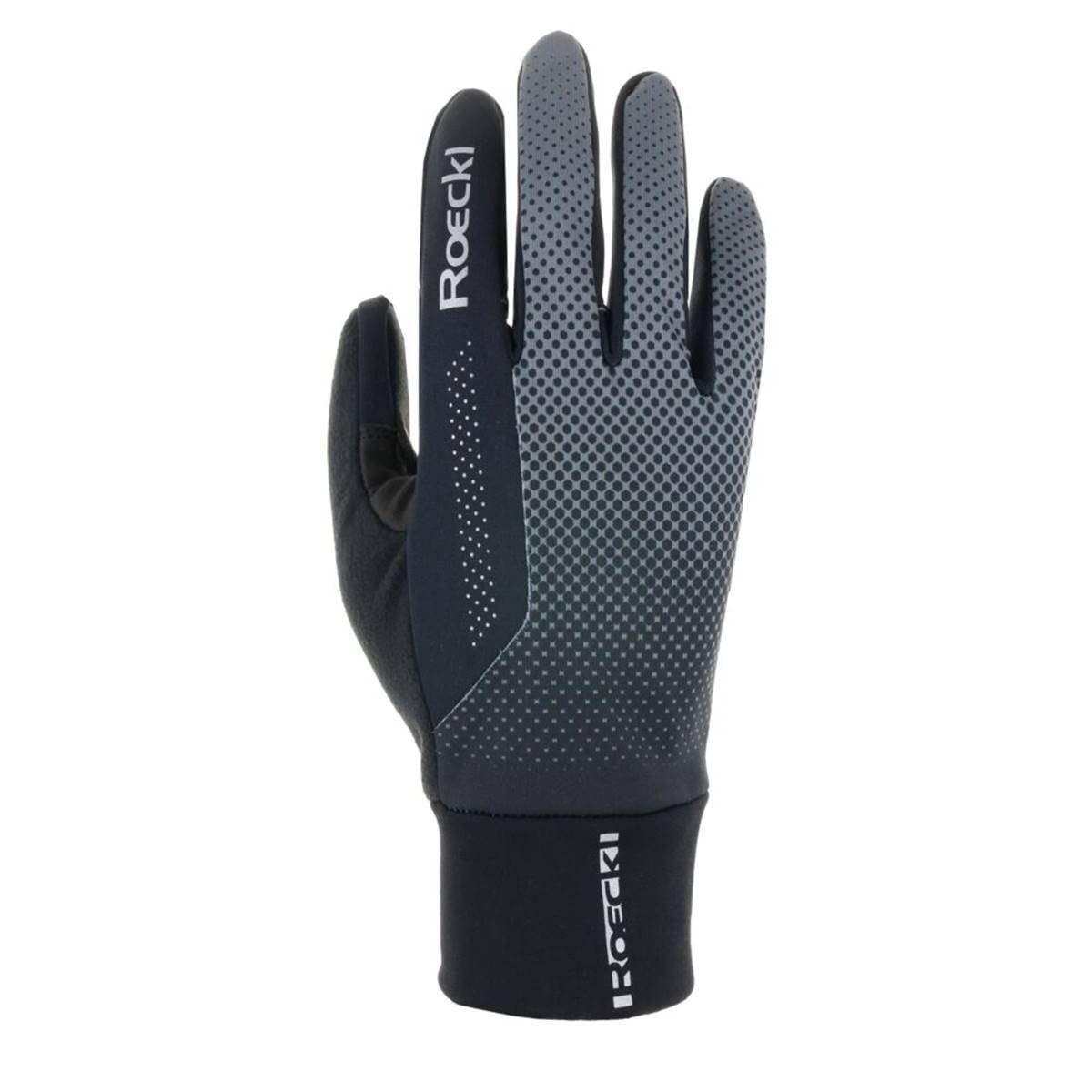 Roeckl Winter Fahrrad Handschuhe Lang Grau/Schwarz 2023