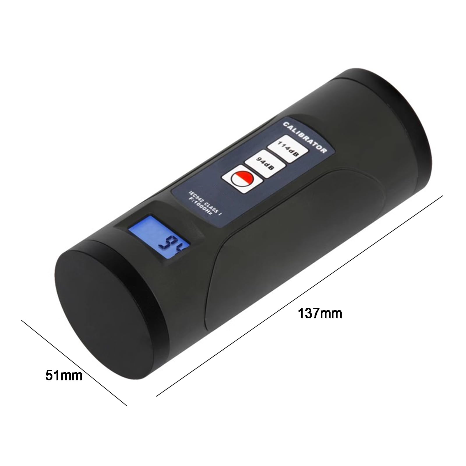 Calibratore Digitale del Livello sonoro, Strumento di calibrazione dei Decibel di Rumore, rilevatore di Suono da 94dB e 114dB per Il Controllo
