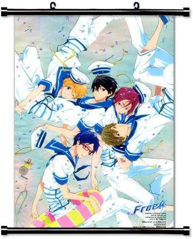 Amazon Co Jp フリー 岩鳶水泳部 アニメ 布製 壁掛けスクロールポスター 16インチ X 23インチ Wp 無料 18 ホビー