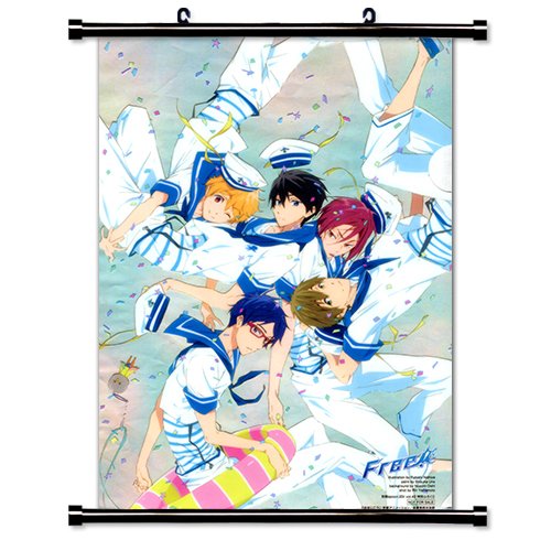 Free! Iwatobi Swim Club Anime Fabric Wall Scroll Poster (16" x 23") Inches [ACT]- Free- 18