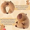 GQIRIL Capybara Kids Travel Pillow - 2-in-1 Deformable Neck Pillow, Soft U-Shaped Headrest Support with Capybara Design, Animal Memory Foam Sleeping Accessories for Car Train Airplane Traveling #3