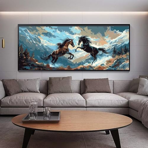 Peinture diamant adulte XXL pour décorer un salon moderne