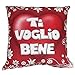Cuscino Ti Amo Ti Voglio Bene Regalo Innamorati Amici 30x30 cm PS 40769-Ti Voglio Bene