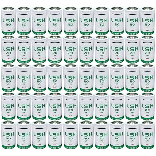 50pcs LSH20 D 3.6v Lithium Battery 13000 mAh for LSH 20 3.6 Volt Battery Non-Rechargeable