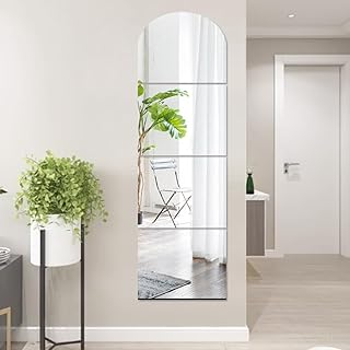 Full Body Shatterproof Wall Mirrors 40x30cm 4pcs Large Full Length Mirror Acrylic Plexiglass Bathroom Mirror for Walls Wall-Mounted Mirror for Make Up Baby Room Entryway Bedroom Decor