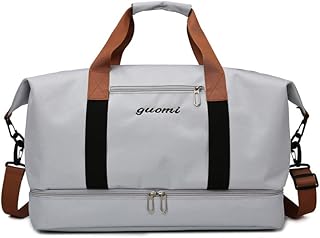 furn aspire Travel Bag Waterproof Weekender Luggage Handbag with Dry and Wet Separation, Ideal for Sports, Yoga, Travel, Fitness, and Gym for Men and Women (Grey)-picture-49