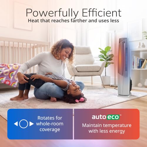 Lasko 38" DUO Comfort Tower Fan Space Heater - Remote - White - FHV820 | 1500W, Widespread Oscillation, High-Velocity Cooling, 3 Heat Settings, 4 Quiet Fan Modes, Indoor Fan and Heater Combo, Timer - image 4