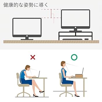 Amazon.co.jp: 霜山 モニター台引き出し付き モニター台