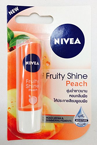 Nivea Fruity Shine Peach Lip Moisturizer 2 Packs