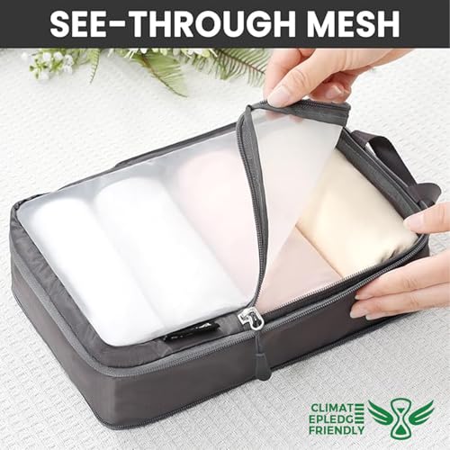 Image of BAGAIL 6 Set Ultralight Compression Packing Cubes Packing Organizer for Travel Accessories Luggage Suitcase Backpack