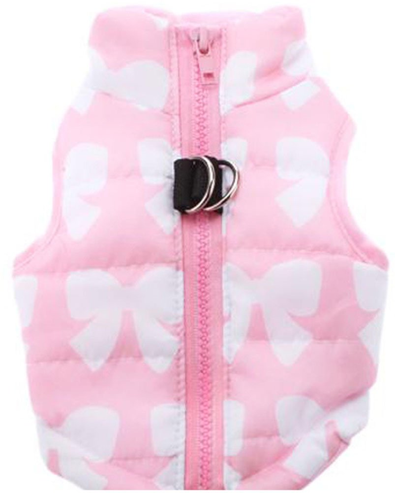Photo 1 of MaruPet Winter Warm Dog Vest - Windproof, Waterproof Coat for Small to Medium Dogs - Pink - M