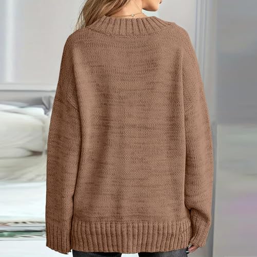 Sweaters for Women V Neck Long Sleeve Knit Sweaters Pullover Fall Outfits - image 7