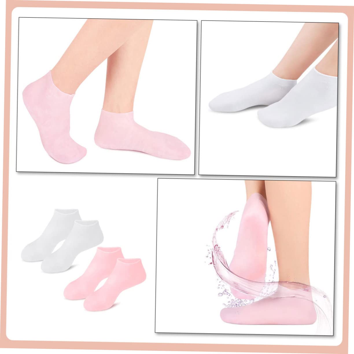 SOESFOUFU Moisturizing Socks Overnight Dry Cracked Heel Socks Foot Moisturizer for Women