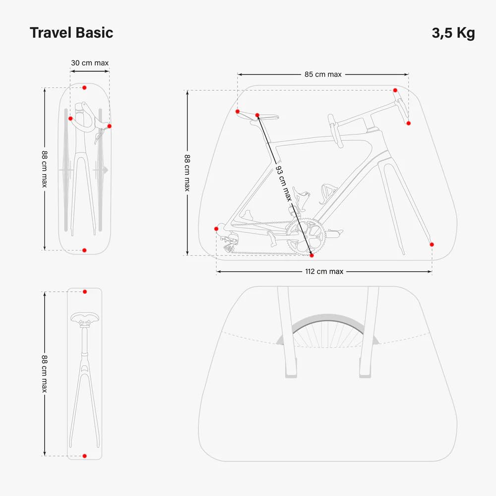 Sci Con - Custodia di trasporto per bicicletta, unisex