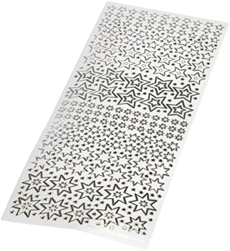 anitas Happy Birthday Outline Stickers - Silver on White, 29.22 x 10.55 x 0.1 cm, ANT 810254