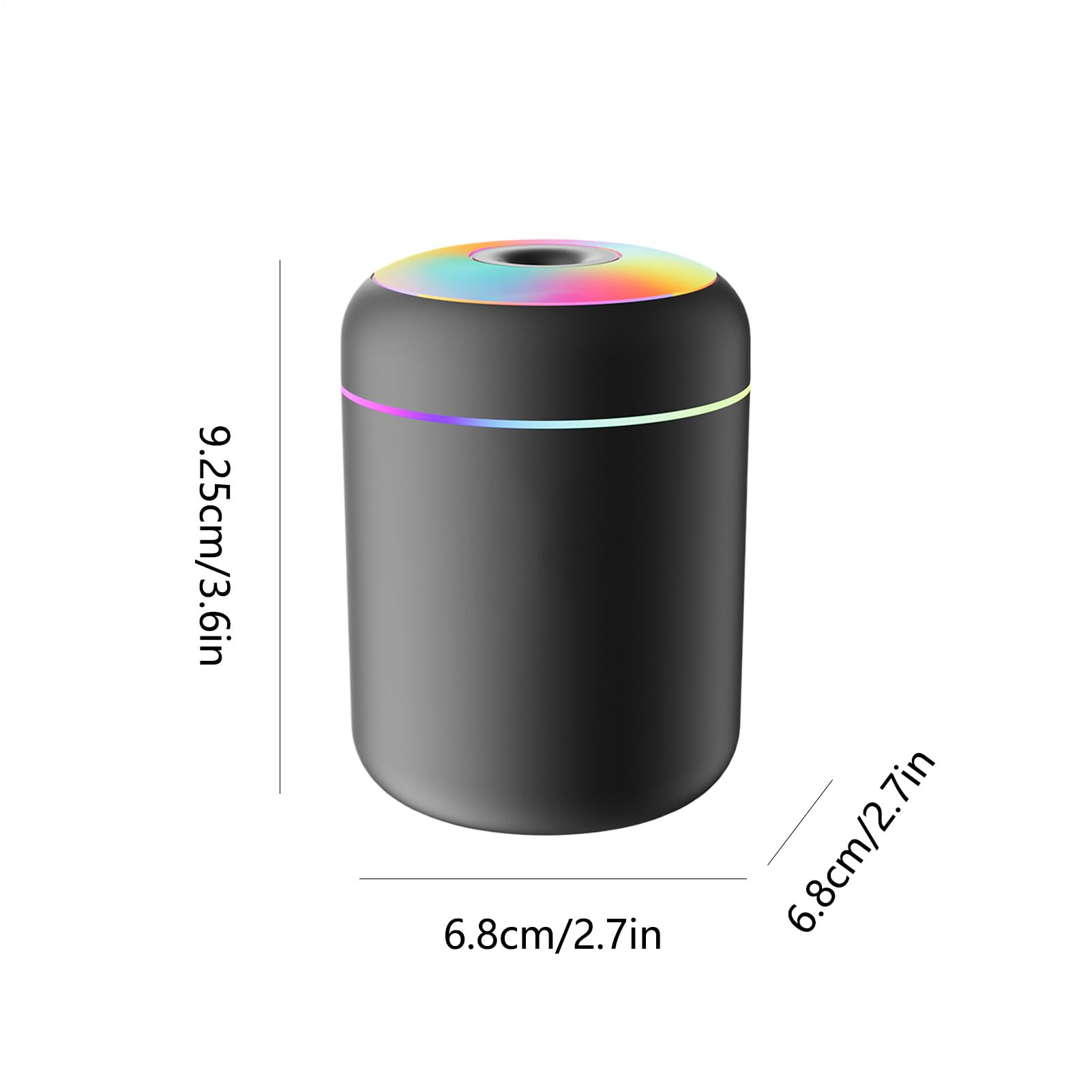 Humidificador para habitación de – Nebulizador alimentado por USB con luz, humidificador portátil | Humidificadores de 180 ml apto para ambientes grandes | Para salón, oficina, casa, sótano