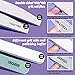 FANDAMEI Nail Files and Buffers, Nail Cuticle Remover Kit with Nail File, Nail Buffer, Nail Buffer Block, Cuticle Nipper, Cuticle Pusher, Cuticle Peeler. Nail Cuticle Oil Lavender for Nail Care