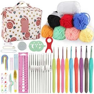 Genround AS5003 Häkelset 61-teilig Anfänger