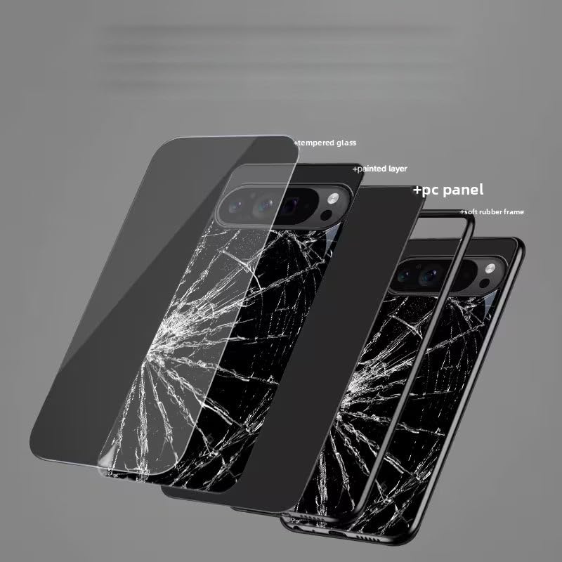 Image of MILLION CASES Broken Fear Spectra Case for Google Pixel 8a, Google Pixel 8a Back Cover Case(2024) - PC | Midnight Black