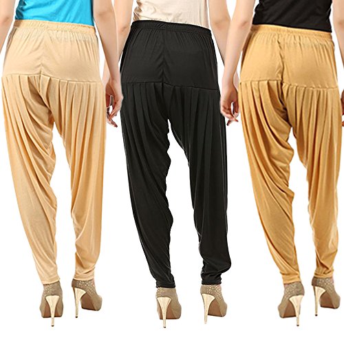 Image of Buy That Trendz Patiala Salwar for Women Relaxed Fit Viscose Patiyala Salwar Harem Bottom Pants