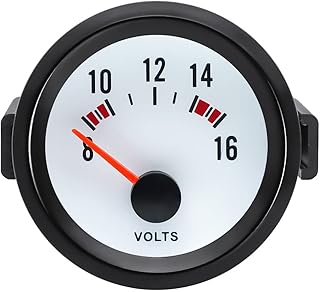 JINGERL 2 "5 2 mm Voltímetro de calibre de automóvil con azul DIRIGIÓ Puntero de voltaje de retroiluminación 8-16V VOLTIO Medidor for el automóvil de gasolina universal 12V (Color : 0.07mm 1000g)