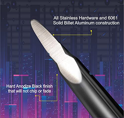 Bullet Antenna Car Truck Accessories For Ford F150 F250 F350 Super Duty Raptor Bronco Trucks Dodge Ram 1500 2500 3500 (Fits All Truck Model Years) Made With 6061 Billet Aluminum Construction #TOP5