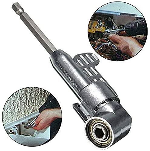 105 Degree Right Angle Driver Angle Extension Power Screwdriver Drill Attachment With 1/4 Drive 6Mm Hex Bit Magnetic Drill Bit Socket Angled Bit Power Drill Tool And Soft Shaft #TOP3